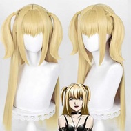 Silky death note death note death note Mihai Sand cos Wig Simulation Scalp Top Golden Double Ponytai