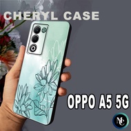 Rubber case for OPPO A5 5G/CC34 Flower Motif/softcase OPPO A5 5G/silicon OPPO A5 5G/case Handphone