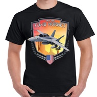 New Hot Selling Funny Fashion Retro Style F/A-18 Hornet Shield Design Shirt
