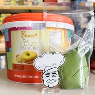 Elmer Glaze Pistachio 250Gr Pistachio Donut Topping/ Elmer Pistachio Dip Glaze/