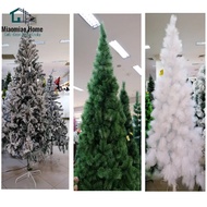 10ft Christmas Tree Pine,Snow & White Christmas Trees With Metal Stand Home Living Decor & Ornaments