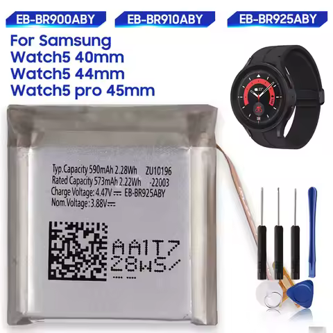 Replacement Battery For Samsung Galaxy Watch 5 Pro 45mm Watch5 40mm 44mm EB-BR925ABY EB-BR900ABY EB-