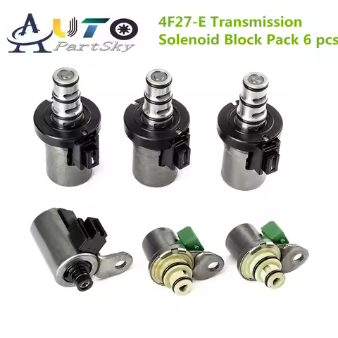 6PCS High Quality Remanufactured for Ford Focus 4F27E 4F27-E Transmission Shift Solenoid Set 48420K-