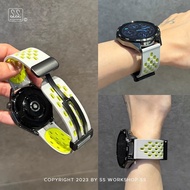 夏新荧光绿运动硅胶磁吸适用gt4表带3高级2pro小众watch荣耀4q2r7yf6m123.my HL26.3.12