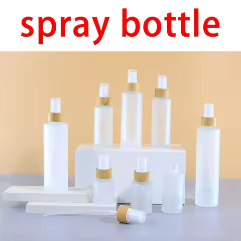Empty Bottles 20-120ml Lid Frosted Glass Spray With Fine Mist Dispenser for Liquid Perfume Toiletrie