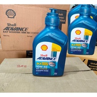 Shell Advance AX7 Synthetic Based 4T 10w40 10w-40 Ax7 Scooter oil engine oil Minyak Hitam 800ml [Dis