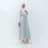 Geela Geela Official - Khaira Two Set Dress Green (G.4275) | Dress Panjang Wanita - Gamis Wanita