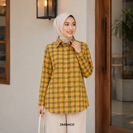 ZAADA&CO: FLANNEL SHIRT KOREAN STYLE FOR WOMAN DAILY WEAR LONG SLEEVE UNISEX OUTFIT U6754