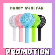 (Free Battery) HANDY MINI FAN Foldable Hand Fan Battery Operated USB Power Handheld Mini Fan