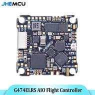 G474elrs 4 7E JHEMCU AIO Flight Controller Built-In 2.4G Receiver OSD 8Mb Black Box 1-2S 25X25mm