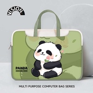 laptop bag bag V-ISION Panda Flower Laptop Bag Portable Suitable for Apple macbook15 Point 6 Inch New Air13.3 Huawei matebook Lenovo Women's 14 Inner Bag Pro Protective Cover