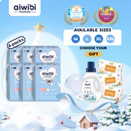 (1 carton)Aiwibi Comfy Dry Premium diaper pants, Breathable Diaper pants, Ultra-thin, Soft diapers M