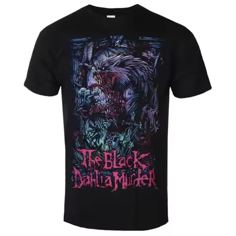 The Black Dahlia Murder - Wolfman Art Pattern Printed T-shirt Extreme Metal Enthusiast Band T-shirt 