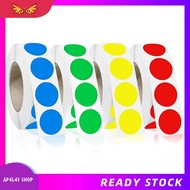 [ap4l43.] 1000 PCS 3/4" Colored Dot Stickers Round Circle Colored Coding Labels Garage Yard Sale Dot