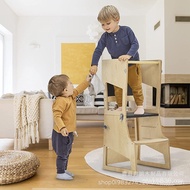 Foldable Tower Handwashing Kitchen Stool Stool Mongolian Wooden Wooden Tower Step Learning Learning 