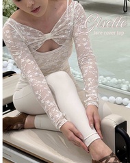 Giselle lace cover top 🪽 เสื้อคลุมออกกำลัง พิลาทิสโยคะ รุ่น Giselle