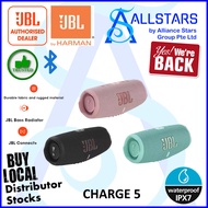 (ALLSTARS : Speaker PROMO) JBL Charge5 (Black/Teal/Pink) Portable Waterproof Speaker with Powerbank with 1year warranty