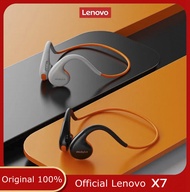 หูฟังไร้สายระบบนำเสียงผ่านกระดูก X7 Lenovo ของแท้หูฟังไร้สายบลูทูธ5.3หูฟังออกกำลังหูฟังเกี่ยวหูกลางแ