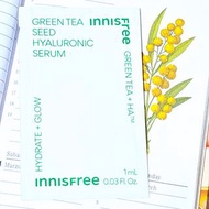 innisfree 綠茶籽保濕精華🍑1mL🍑新版 調理平衡精華 修復透亮舒緩 綠茶精華 綠茶籽保濕霜 前導精華液 試用包 2026/08/08