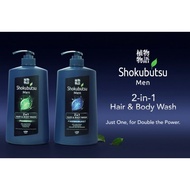 SHOKUBUTSU MEN 2IN1 HAIR AND BODY WASH 850ML