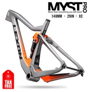 2023 Lexon MYST 27.5/29ER Carbon Bike Frame XC Trail MTB Full Suspension Frame Boost Mountain Bike Frameset Rockshox DNM XDB DPD Bicycle