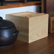 日本檜木米箱 小型廚房糧食零食收納箱 防潮防蟲儲物箱