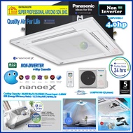 Panasonic R32 Non-Inverter 4-Way Cassette Air Conditioner ((4.0hp - 3phase)) S-36PU1H5C-1 & U-36PN1H