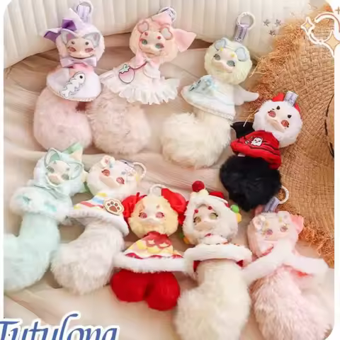 New Tutulong Cat Wish Series Vinyl Blind Box Collectible Toys Cute Bag Pendant Mysterious Surprise B