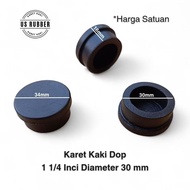 Rubber Feet Dop 1 1/ 4 inch Model POLOS Diameter 30mm Round Iron Pipe Table Chair Shelf Base/