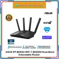 ASUS RT-BE82U WiFi 7 BE6500 Dual-Band Extendable Router, 4K-QAM, MLO, Five 2.5GbE ports
