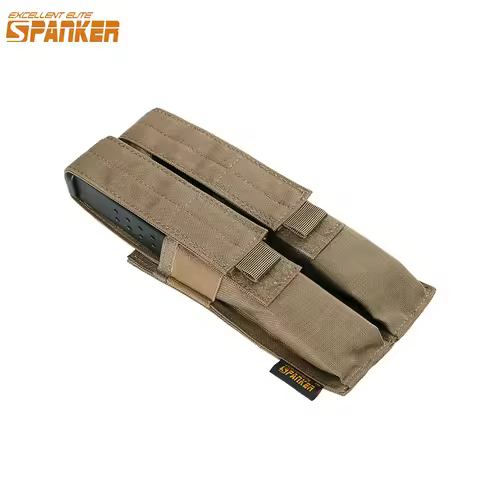 Tactical MP5 MP7 Magazine Pouch Airsoft Modular Molle Double Mag Pouch KRISS Bag Open Top Magazine C