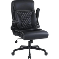 【24 Hours Shipping】 PU Leather Computer Chair With Lumbar Support Gaming Chairs For Pc Ergonomic Home Office Desk Chairs High Back Work Chair Black