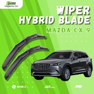 1 SET (2 PCS) Wiper - Mazda CX-9 - Hybrid Model 1 Set Kiri and Right - W301