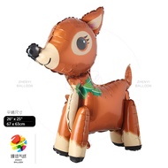 New Style Assembly Elk Animal Aluminum Film Balloon 3D Christmas Elk Balloon Children's Toy Decorati