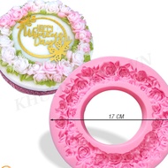 17cm large rose circle silicone mold jelly mold silicone mould jelly mould
