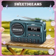 Portable FM Radio with LED Display Digital Radio Recorder BT 5.4 Radio Speaker