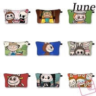 JUNE Labubu Pencil Bag, Large Capacity Cute Cartoon Pencil Cases, Stationery Box