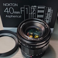 Voigtlander 40mm f1.2 ASPH like new