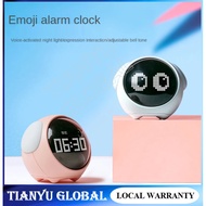 Emoji Night Light Alarm Clock LED Smart Kids Digital Clock Home Decor For Children Room Sleep Traine