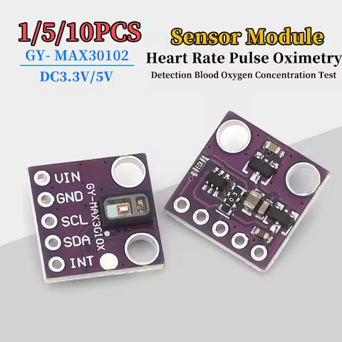 1/5/10pcs GY- MAX30102 Sensor Module of Heart Rate Pulse Oximetry For Arduino Development