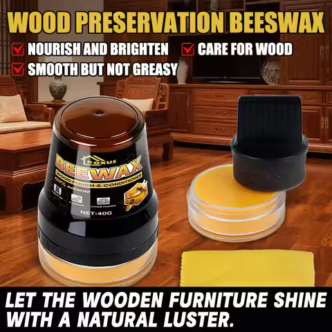 Furniture Polishing Beeswax Natural beeswax Wood Seasoning Beewax Wooden Floor Cleaning Maintenance 