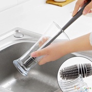 ♕ Silicone Cup Brush,Long Handle Multifunctional Cleaning Bottle Brush,360 Degree No Dead Angle,Kitchen Cleaning Tool,Long Handle Drink Bottle Glass Cup Cleaning Brush ♕