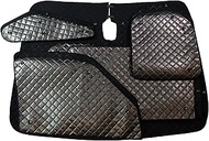 BMS K1-009-C-R9 Black Aluminum Sun Shade Full Set [Toyota Hiace Van IV Type Wide Long 200 Series H25