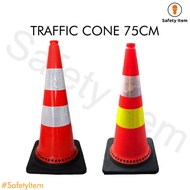 NEW Traffic Cone 75cm Safety Traffic Cone Rubber 75 cm Traffic Cone/ Lintas
