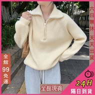 Next Day Delivery Women's High Neck Lapel Knitted Cardigan Sweater Striped Winter Clothes DR391