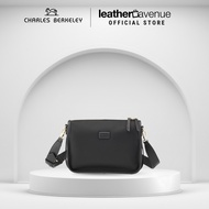 Charles Berkeley TAYLOR Lightweight Water-Resistant Nylon Sling Bag Crossbody Shoulder Clutch with K