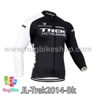 เสื้อจักรยานแขนยาวทีม Trek 14 สีดำ