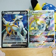 Arceus V and Arceus VSTAR Promo Pokemon tcg card