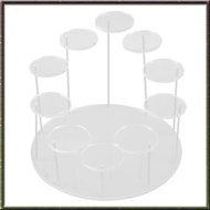 [I O J E] Acrylic Cupcake Holder Stand, Round Cupcake Tower Display Stand, Premium Dessert Stand Cupcake Holders, for Parties