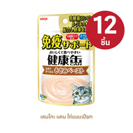 [แพค 12 ซอง] Aixia เคนโกะ แคน เพ้าซ์ สำหรับแมวอายุ 1 ปีขึ้นไป